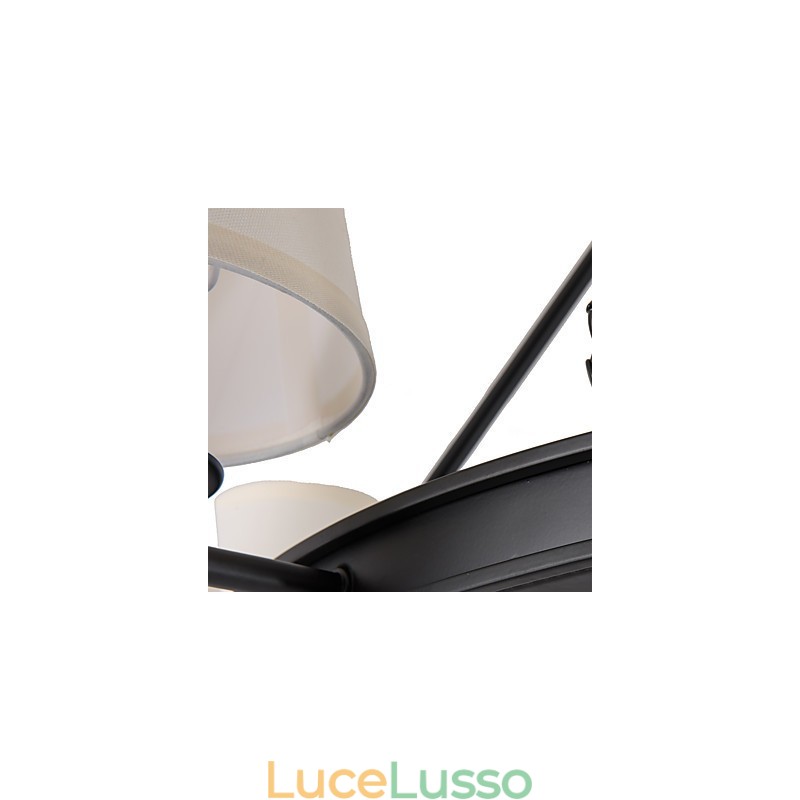 Lampadario a 8 luci a filo, una luce, due stili, moderno, contemporaneo, tradizionale, classico, rustico, dipinto