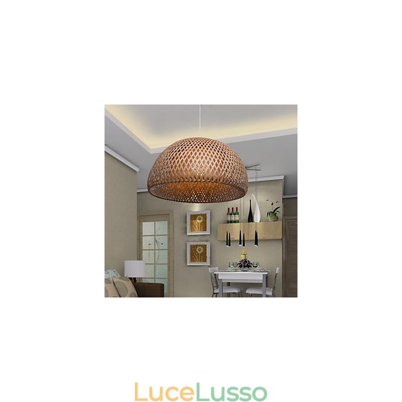 Lampadario in bambù creativo vintage per la casa