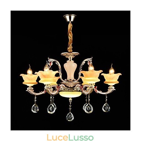Moderno Contemporaneo Tradizionale Classico Lega di Zinco Caratteristica per Cristallo Mini Stile Lampadario in Metallo Moderno Contemporaneo Tradizionale Classico Lega di Zinco Caratteristica per Cristallo Mini Stile Lampadario in Metallo