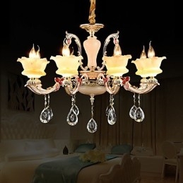 Moderno Contemporaneo Tradizionale Classico Lega di Zinco Caratteristica per Cristallo Mini Stile Lampadario in Metallo