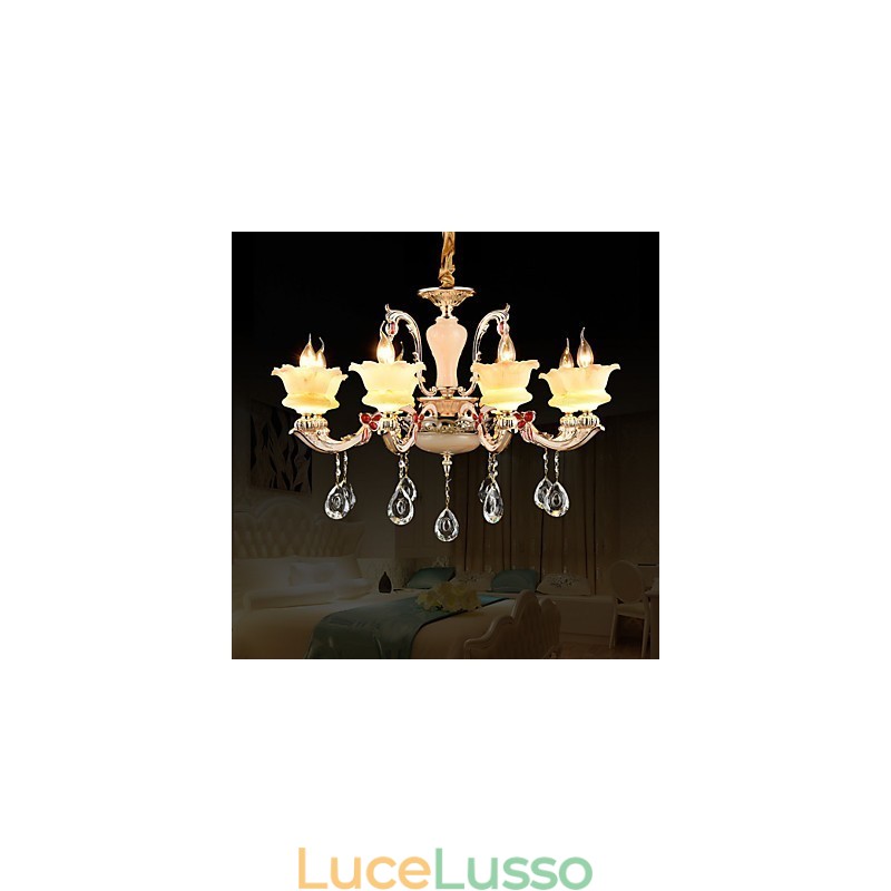 Moderno Contemporaneo Tradizionale Classico Lega di Zinco Caratteristica per Cristallo Mini Stile Lampadario in Metallo
