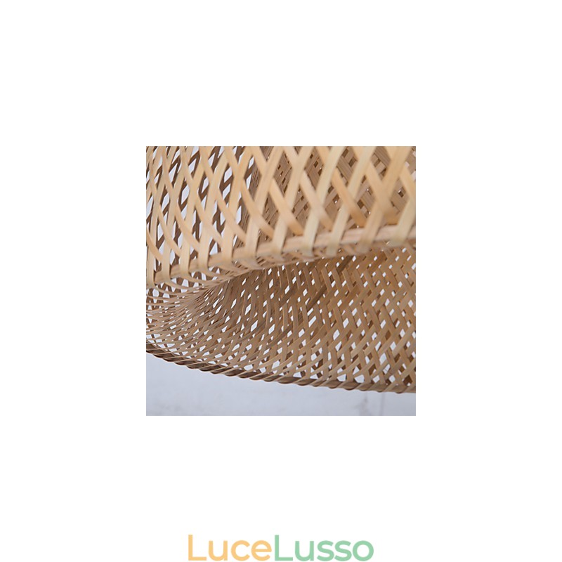 Lampadario in bambù creativo vintage per la casa