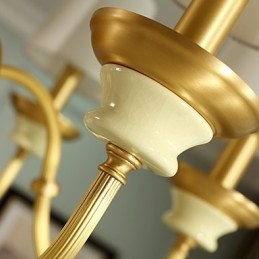Lampadario tutto in rame Lampadario decorativo in giada D