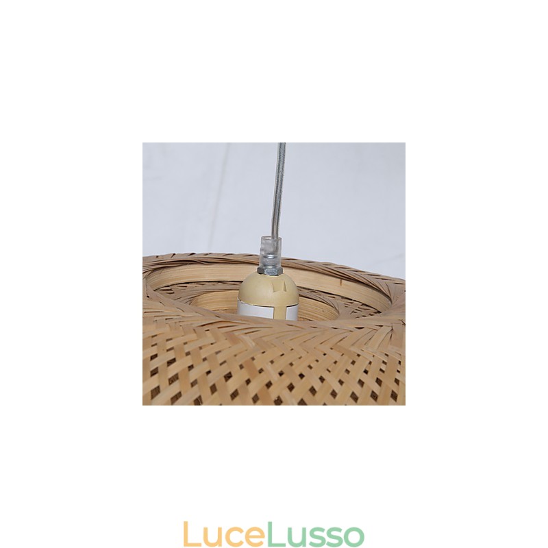 Lampadario in bambù creativo vintage per la casa