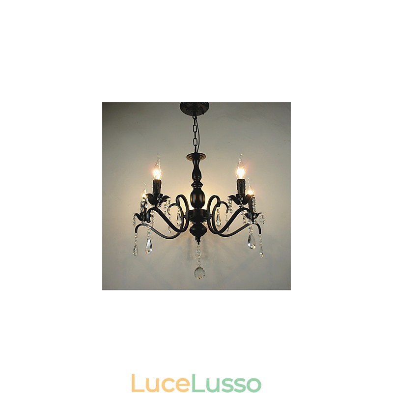 Illuminazione di novità Lampada in ferro battuto in stile europeo Originalità Individualità Decorazione Lampada a candela Lampadario