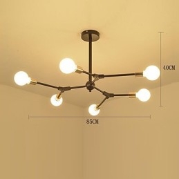 Lampada a sospensione tradizionale classica caratteristica della pittura per mini stile legno bambù