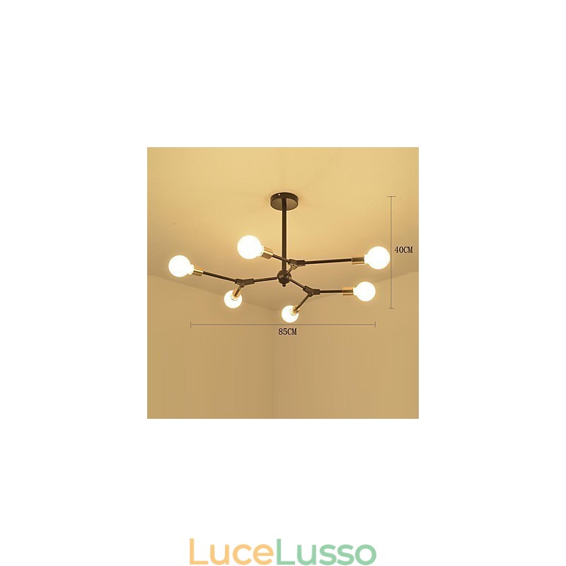 Lampada a sospensione tradizionale classica caratteristica della pittura per mini stile legno bambù