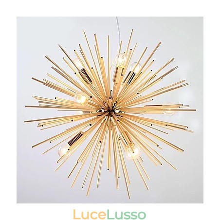 Retro Imitazione Rame Linea creativa 10 luci Retro Imitazione Rame Linea creativa 10 luci