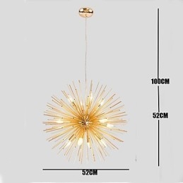 Retro Imitazione Rame Linea creativa 10 luci