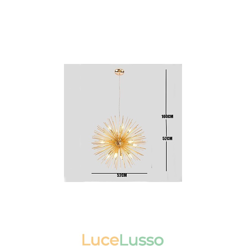 Retro Imitazione Rame Linea creativa 10 luci