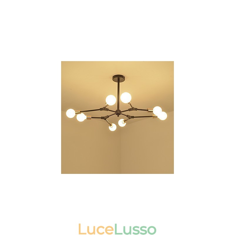 Lampada a sospensione tradizionale classica caratteristica della pittura per mini stile legno bambù