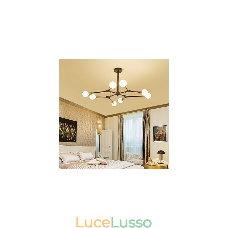 Lampada a sospensione tradizionale classica caratteristica della pittura per mini stile legno bambù