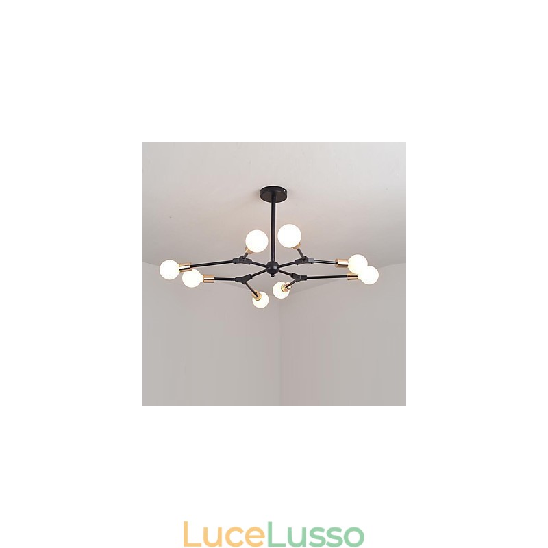 Lampada a sospensione tradizionale classica caratteristica della pittura per mini stile legno bambù