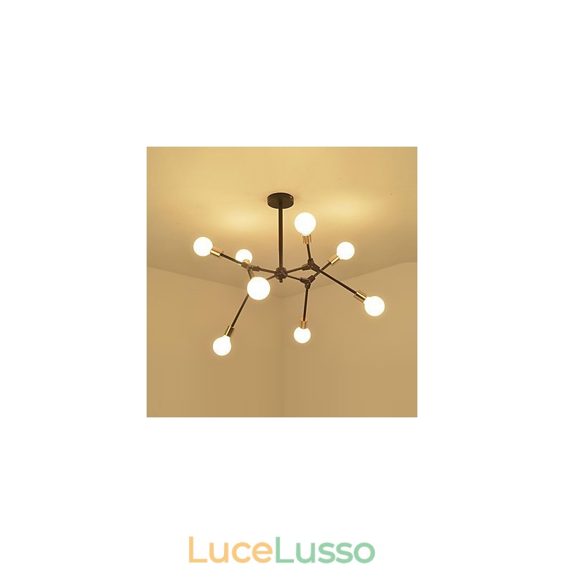 Lampada a sospensione tradizionale classica caratteristica della pittura per mini stile legno bambù
