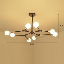 Lampada a sospensione tradizionale classica caratteristica della pittura per mini stile legno bambù