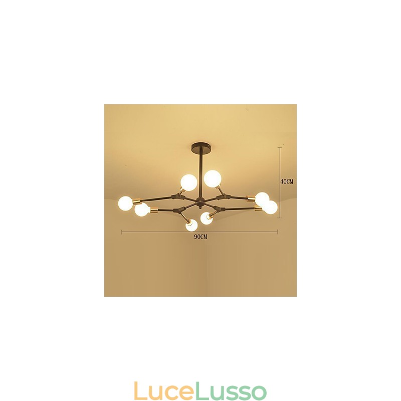 Lampada a sospensione tradizionale classica caratteristica della pittura per mini stile legno bambù