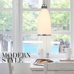 Lampada a sospensione moderna contemporanea in metallo integrata da 1 luce