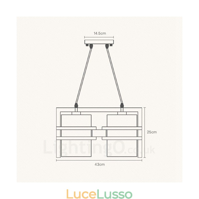 Lampada a sospensione retrò vintage in legno chiaro con paralume in tessuto