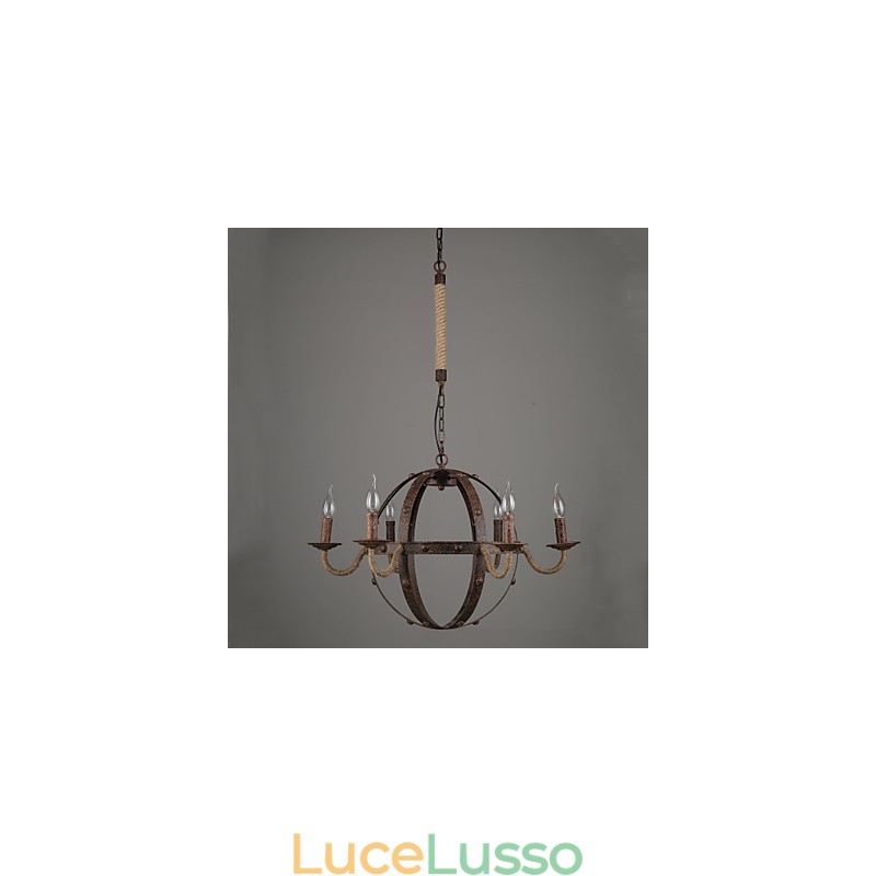 Lampadario Vintage Metallo