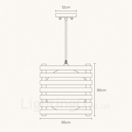 1 lampada a sospensione moderna in stile nordico contemporaneo in legno chiaro con paralume in vetro