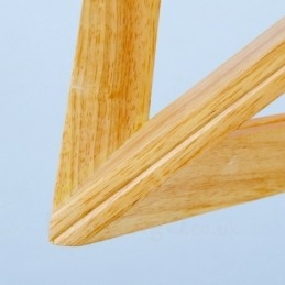 1 lampada a sospensione moderna e contemporanea in legno chiaro con paralume in legno