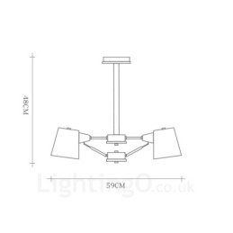 Lampada a sospensione moderna in stile nordico contemporaneo in legno chiaro con paralume in ferro