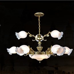 Lampadario Tradizionale Classico Vintage Retro Metallo
