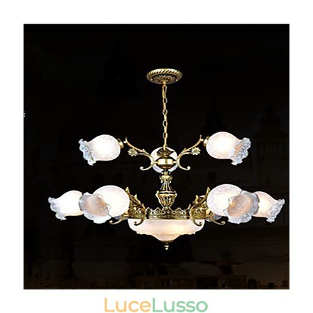 Lampadario Tradizionale Classico Vintage Retro Metallo Lampadario Tradizionale Classico Vintage Retro Metallo