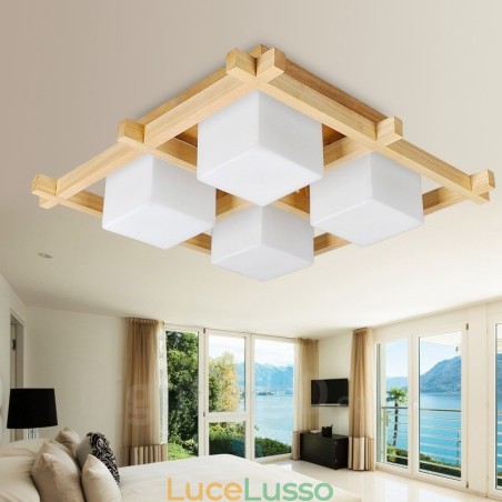 4 luci moderne in stile nordico contemporaneo da soffitto con paralume in vetro 4 luci moderne in stile nordico contemporaneo da soffitto con paralume in vetro