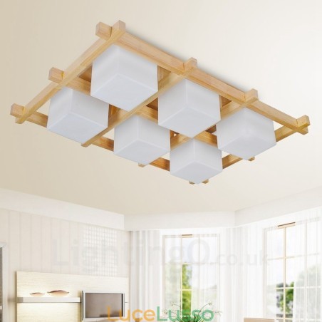 6 luci da soffitto moderne e contemporanee in stile nordico con paralume in vetro 6 luci da soffitto moderne e contemporanee in stile nordico con paralume in vetro