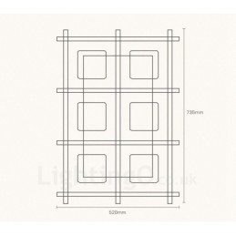 6 luci da soffitto moderne e contemporanee in stile nordico con paralume in vetro