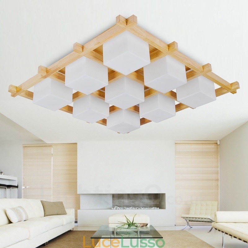 9 luci da soffitto moderne e contemporanee in stile nordico con paralume in vetro
