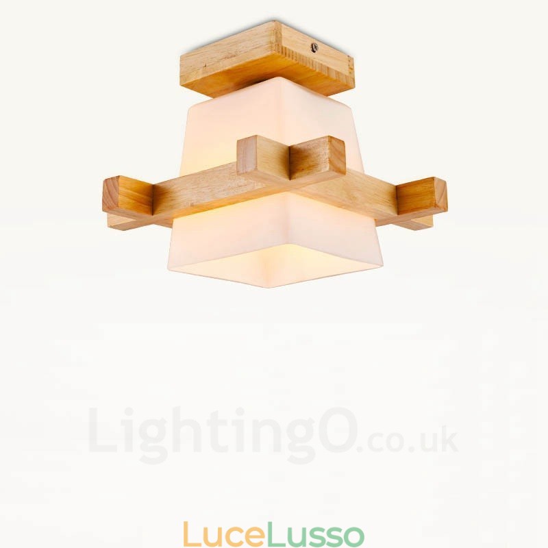 1 luce moderna contemporanea in stile nordico da soffitto con paralume in vetro
