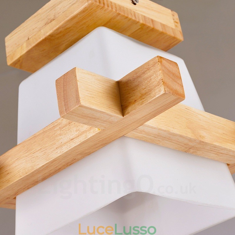 1 luce moderna contemporanea in stile nordico da soffitto con paralume in vetro