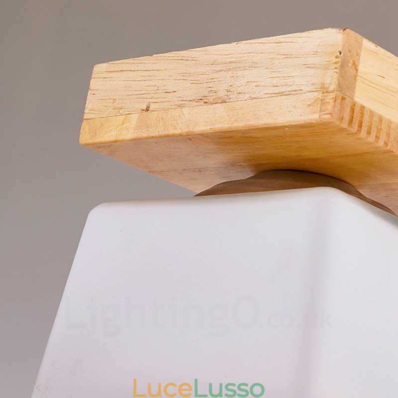1 luce moderna contemporanea in stile nordico da soffitto con paralume in vetro