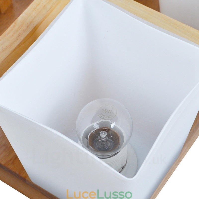 Plafoniere da soffitto moderne e contemporanee a 4 luci con paralume in vetro