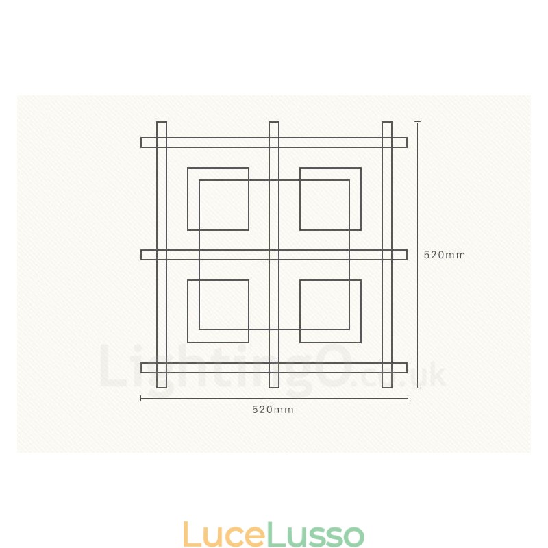 Plafoniere da soffitto moderne e contemporanee a 4 luci con paralume in vetro