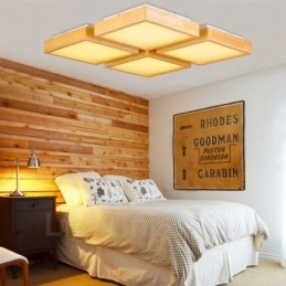 4 luci da soffitto moderne e contemporanee in stile nordico con paralume in acrilico