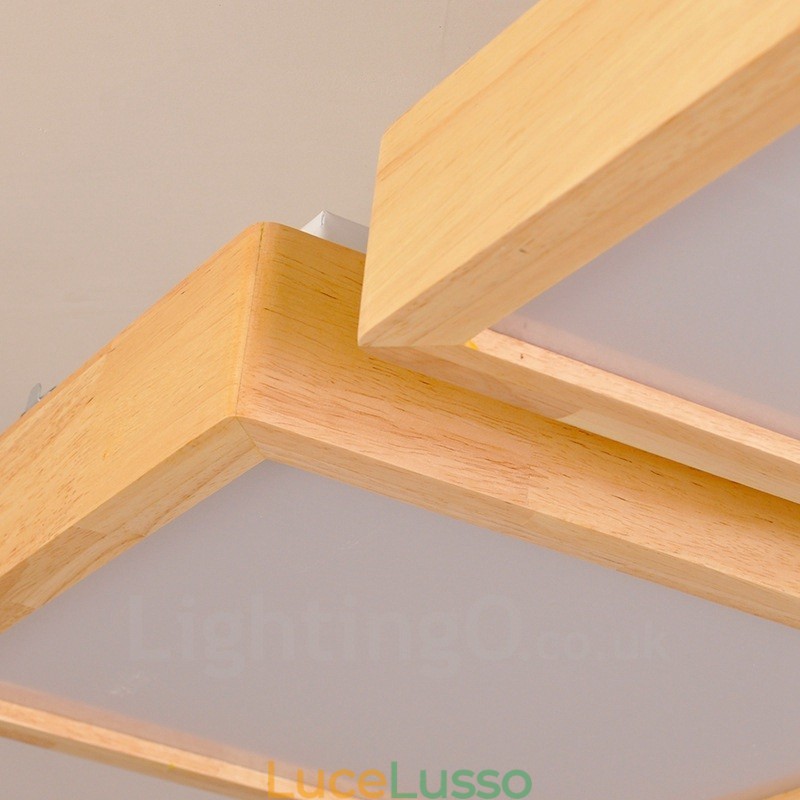 4 luci da soffitto moderne e contemporanee in stile nordico con paralume in acrilico
