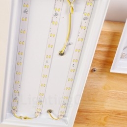 4 luci da soffitto moderne e contemporanee in stile nordico con paralume in acrilico