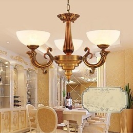 Lampadario in marmo in stile cinese Lampadario in rame pieno