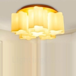 6 luci da soffitto moderne e contemporanee a filo con paralume in vetro