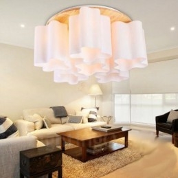 6 luci da soffitto moderne e contemporanee a filo con paralume in vetro