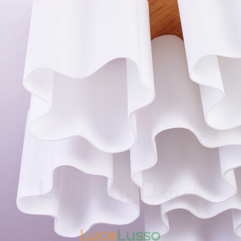 6 luci da soffitto moderne e contemporanee a filo con paralume in vetro