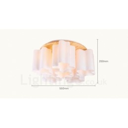 6 luci da soffitto moderne e contemporanee a filo con paralume in vetro