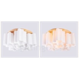 6 luci da soffitto moderne e contemporanee a filo con paralume in vetro