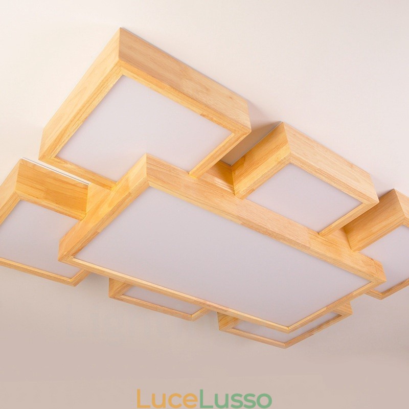 6 plafoniere da soffitto moderne in stile nordico contemporaneo con paralume in acrilico