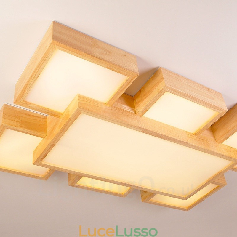 6 plafoniere da soffitto moderne in stile nordico contemporaneo con paralume in acrilico