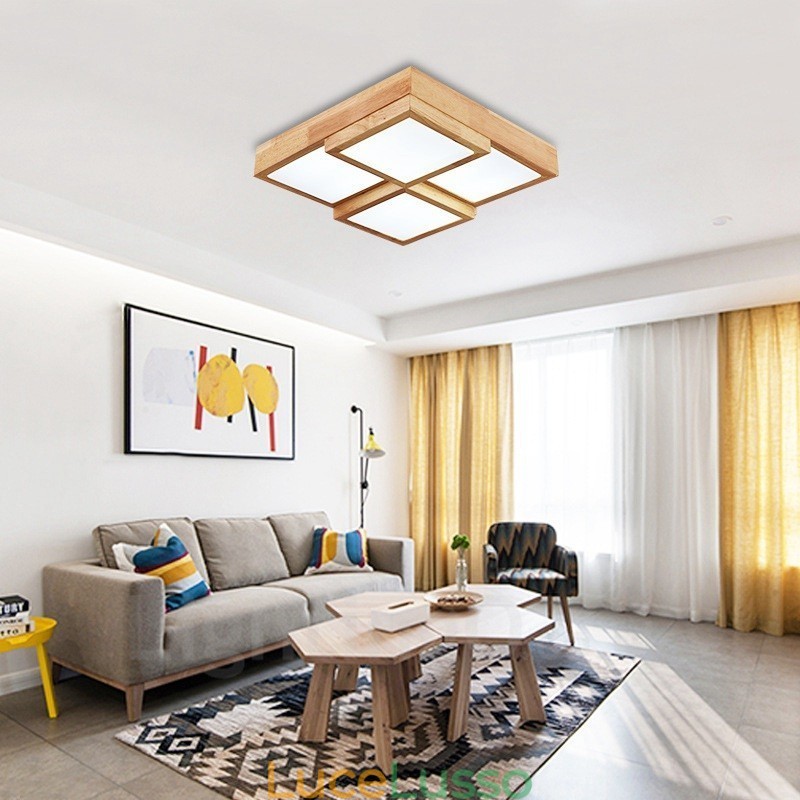 Plafoniere da soffitto moderne e contemporanee in stile nordico con paralume in acrilico