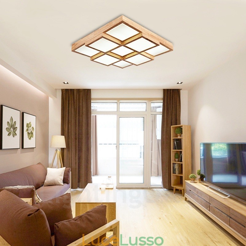 Plafoniere da soffitto moderne e contemporanee in stile nordico con paralume in acrilico